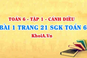 Bài 1 trang 21 SGK Toán 6 tập 1 Cánh Diều